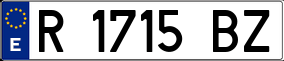 Trailer License Plate